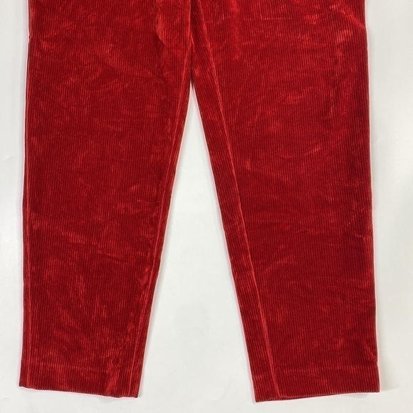 Emanuel Unsaro Red Corduroy Pants Size 14/48 (31x30) - Picture 3 of 11